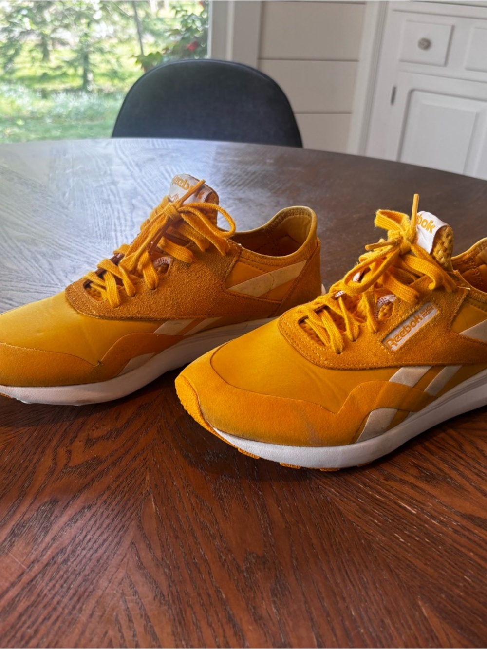 Reebok DMX Foam Sneakers women 8.5 Yellow Gold Running  Casual Lightweight - Picture 3 of 11